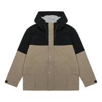 New Balance Detachable Hooded Two-In-One Woven Solid Jacket Asia Sizing 'Khaki' AMJ23315-DRI