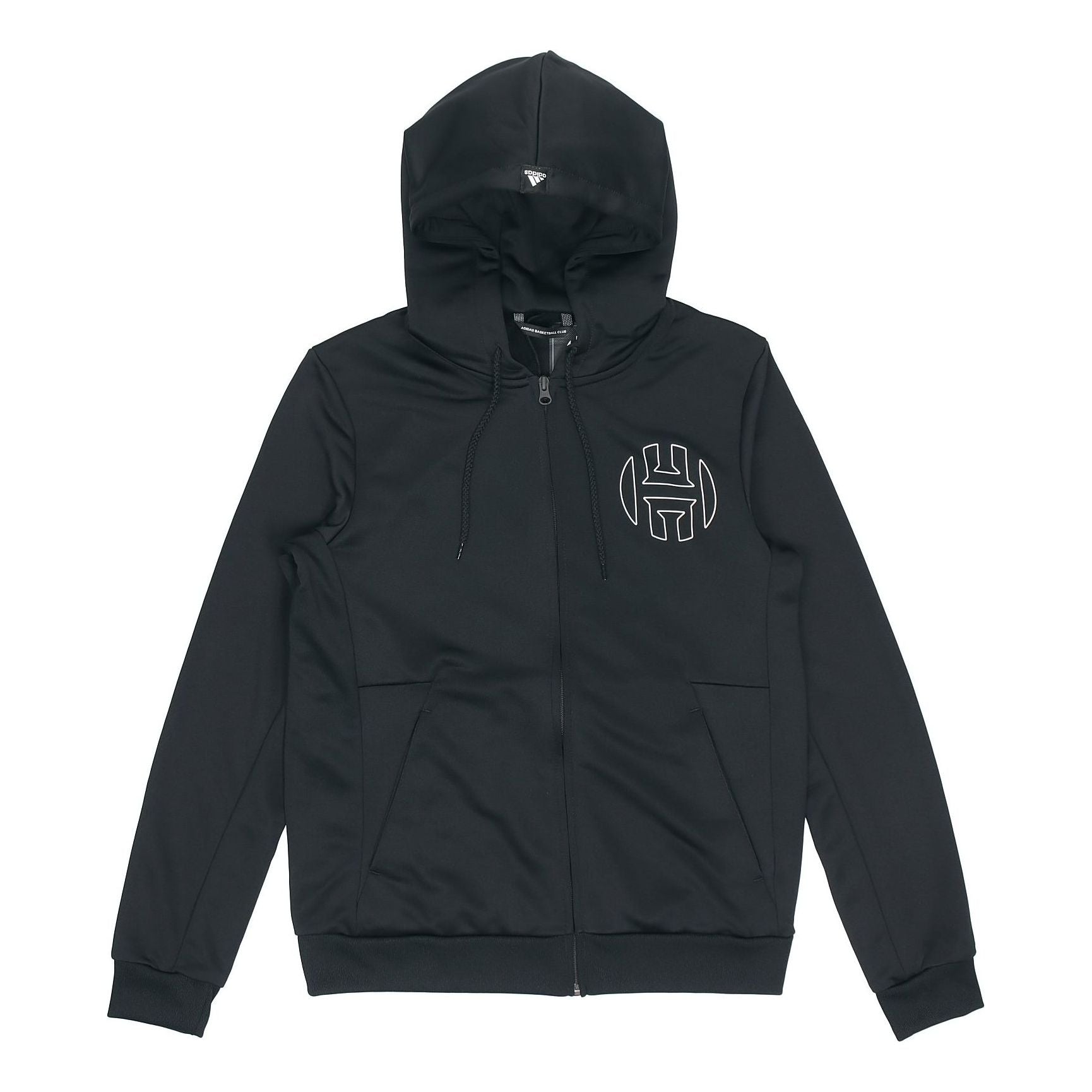 Men's adidas Basketball Hooded Jacket Black DP5711