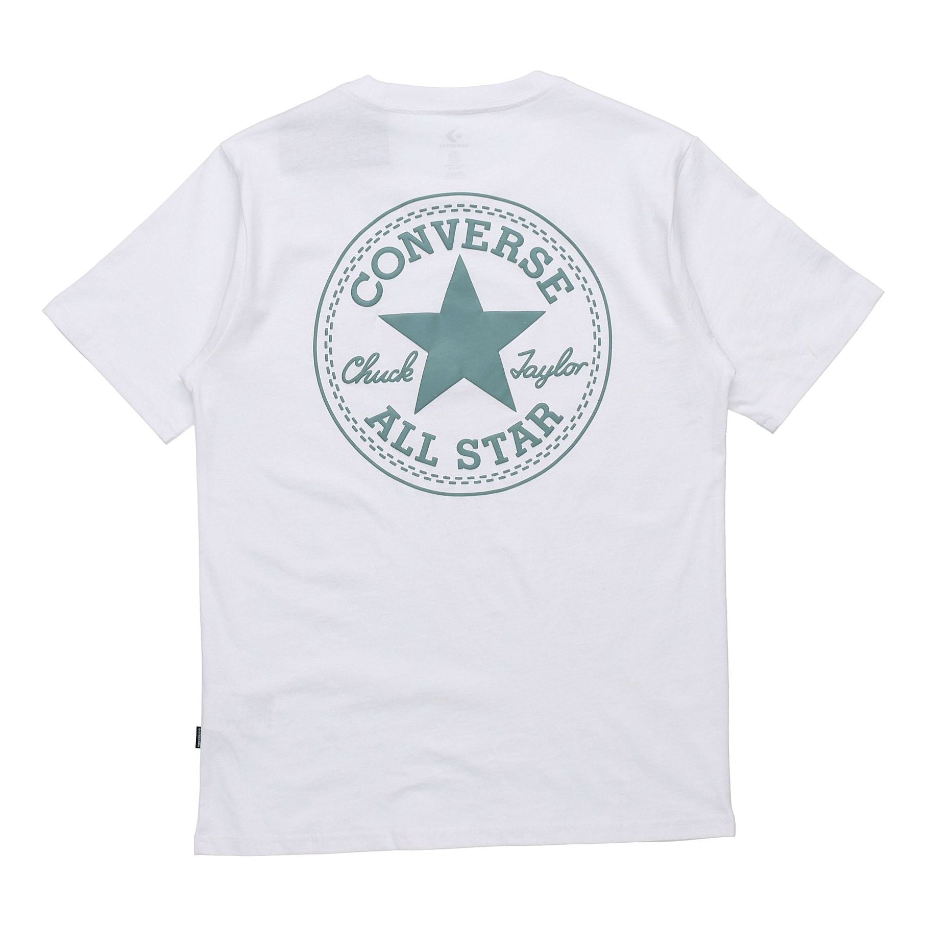 Men's Converse All Star Logo Printing Round Neck Sports Short Sleeve White 10021631-A02