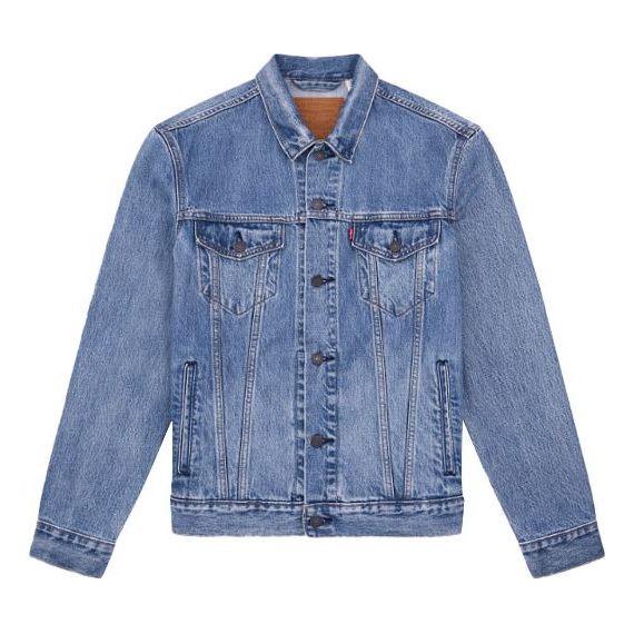 Levis Double Horse Logo Embroidered Denim Jacket For Men Navy 72334-0409