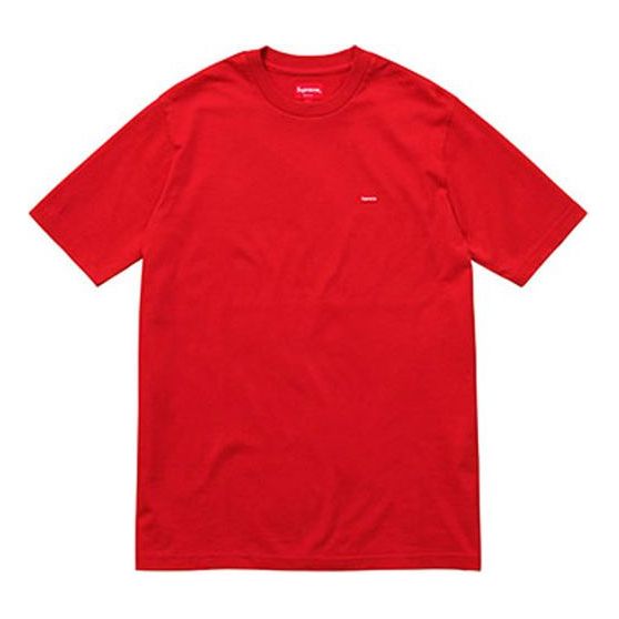 Supreme SS18 Small Box Tee Red Small Label Embroidered Logo Short Sleeve Unisex SUP-SS18-0098