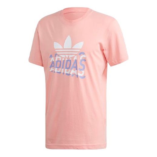 adidas originals Multi-Fade Tee Logo Short Sleeve Pink FM3381