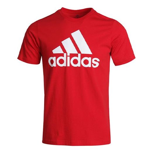 adidas M BL SJ T Sports Round Neck Short Sleeve Red GK9124