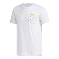 adidas neo x POKMON Crossover Series Pikachu Printing Pocket Short Sleeve White FM0326
