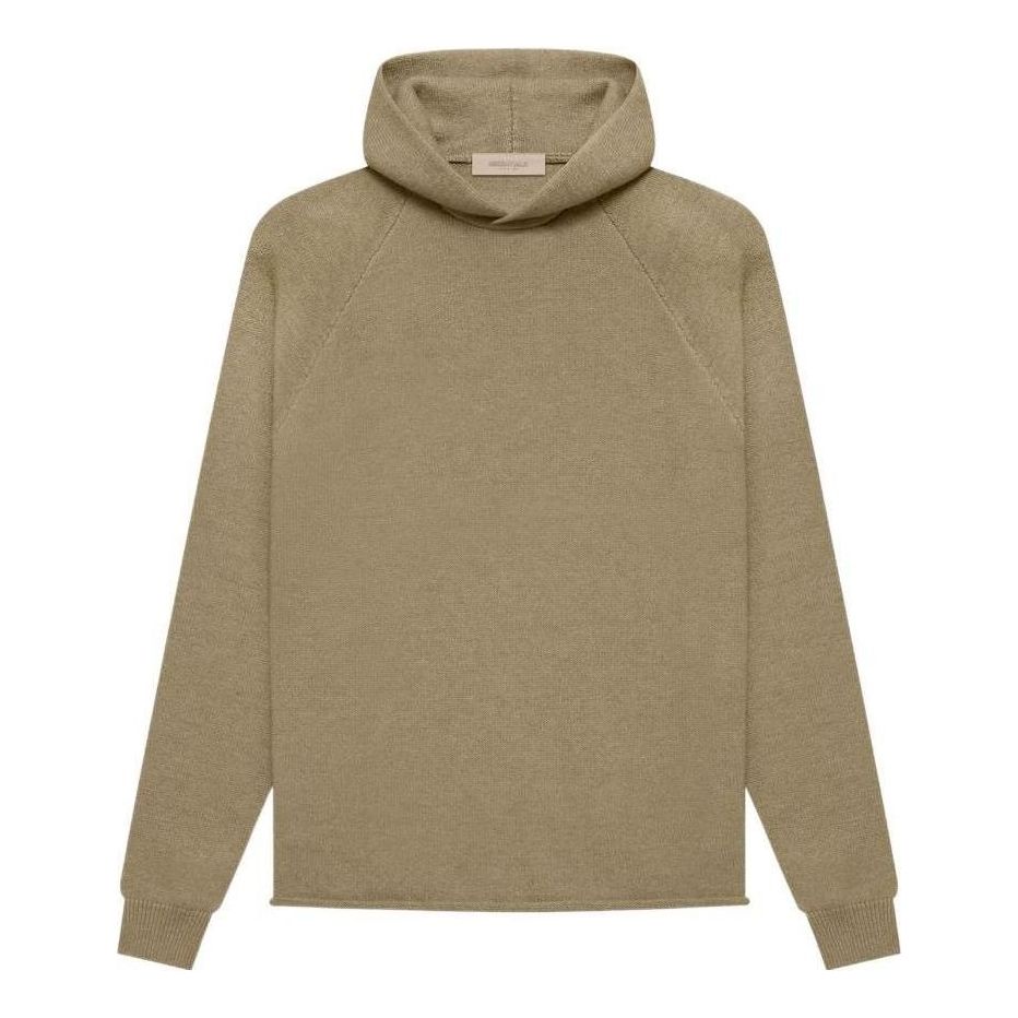Fear of God Essentials Knit Hoodie 'Oak' FOG-SS22-055