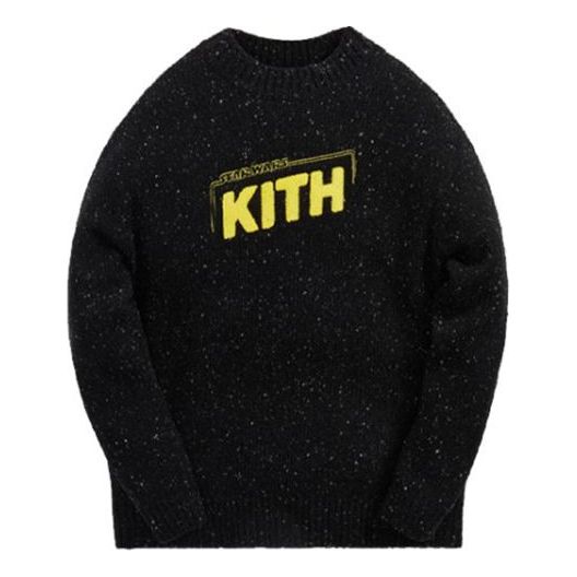 KITH x STAR WARS Galaxy Crewneck Sweater 'Black' KHM030408-001