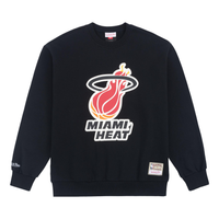 Mitchell & Ness x NBA Miami Heat Logo Sweatshirt 'Black' MNJYFWHD23092002-BLACK