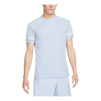 Men's Nike Logo Printing Stripe Round Neck Pullover Short Sleeve Blue T-Shirt CW6102-548