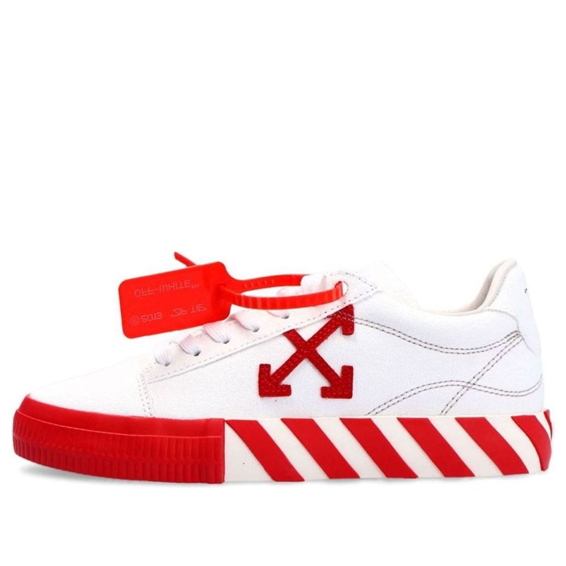 (WMNS) Off-White Vulc Sneaker 'White Red' OWIA178R21FAB0010125