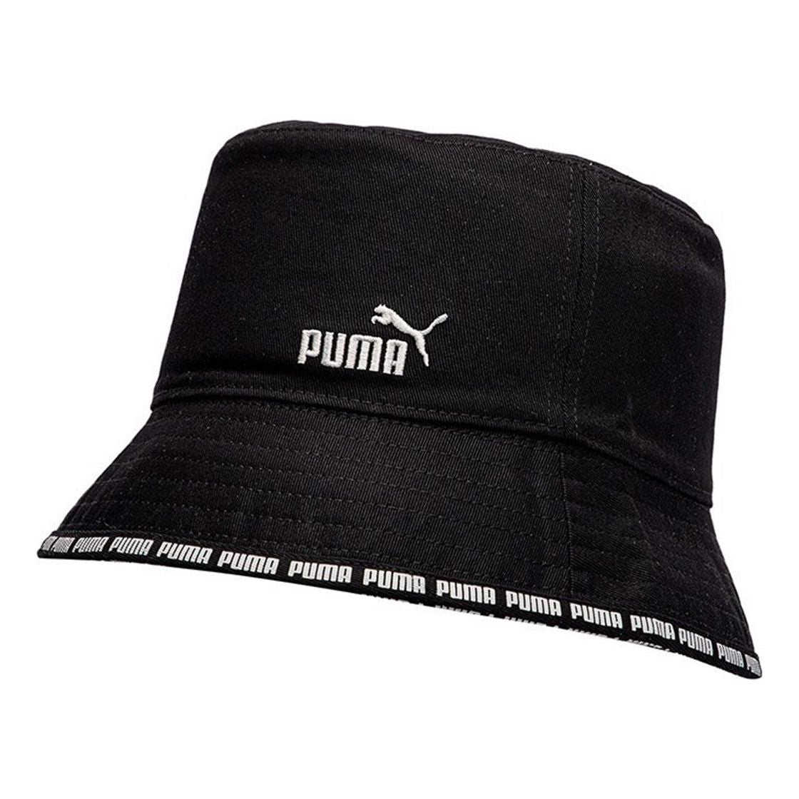 PUMA Embroidered LOGO Casual Sports Double Sided Fisherman's hat Black 023432-01