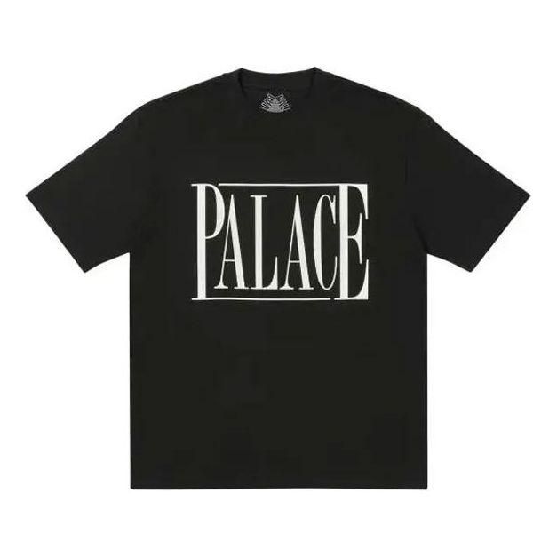 PALACE PE T-SHIRT BLACK Minimalistic Square Alphabet Logo Short Sleeve Unisex P20TS138