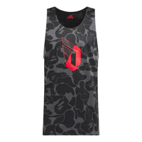 adidas x BAPE Dame 9 Reversible Basketball Jersey Asia Sizing 'Carbon' JF1154