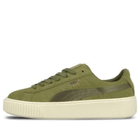 (WMNS) PUMA Suede Platform Satin Green 365828-04