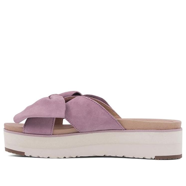 (WMNS) UGG Bow Open Toe Pink Red Slippers 1099803-PDW