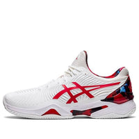 ASICS Court FF Novak Clay L.E. 'White Red' 1041A210-110