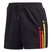 (WMNS) adidas originals Shorts Casual Lacing Sports Black GJ6587