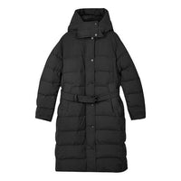 (WMNS) Skechers Hooded Down Jacket 'Black' L423W061-0018