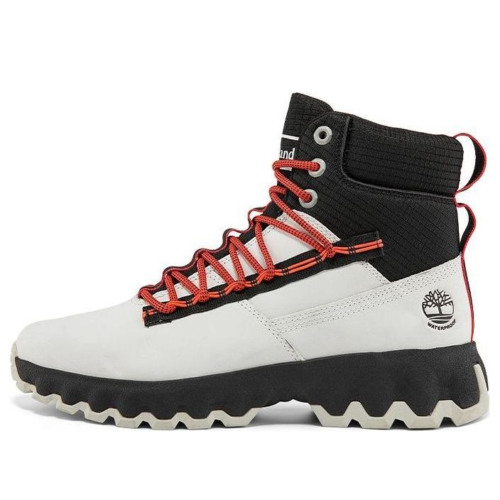 Timberland Greenstride Edge Waterproof Wide Fit Boots 'White Nubuck' A2KSSW