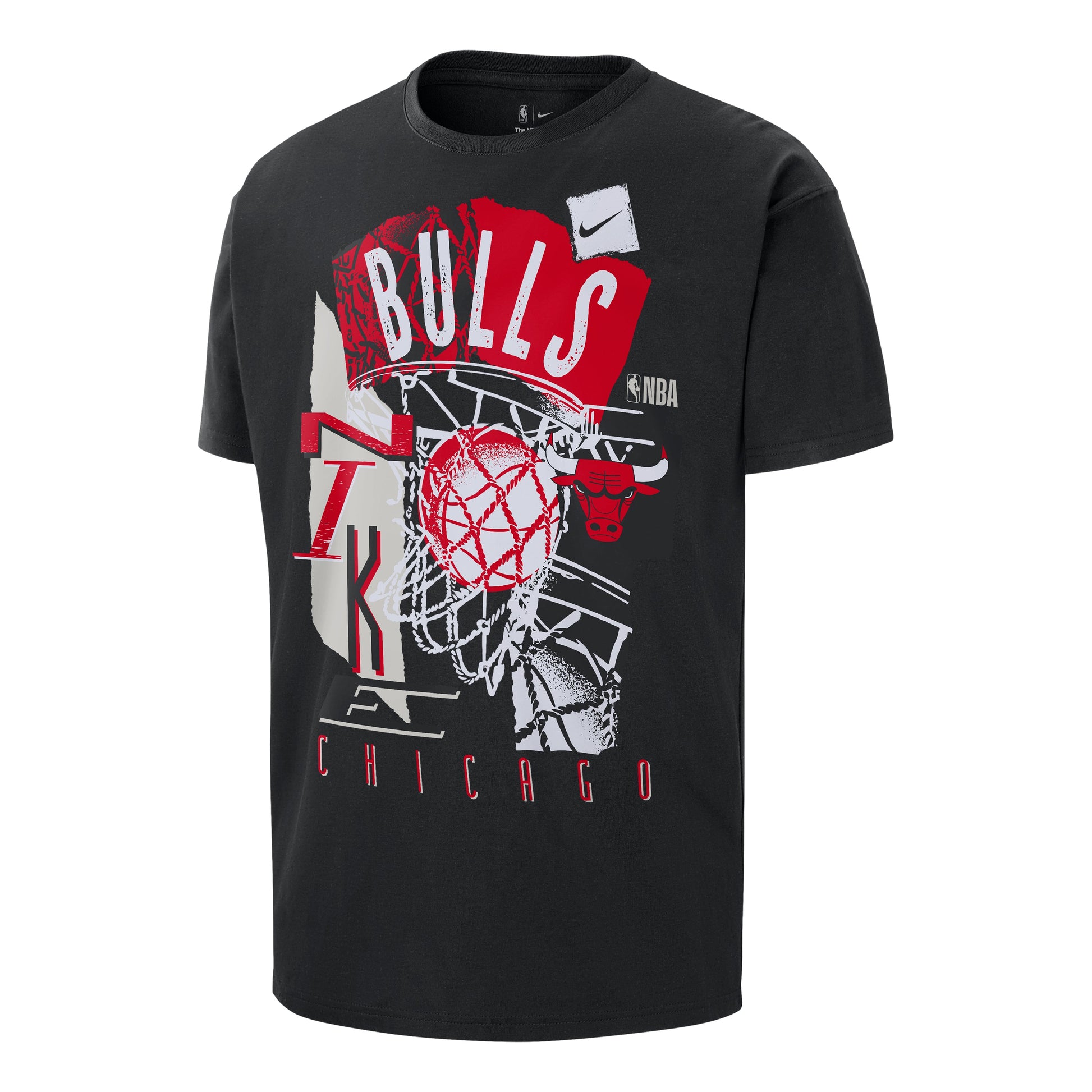 Nike NBA Chicago Bulls Courtside T-Shirt 'Black' HV5640-010