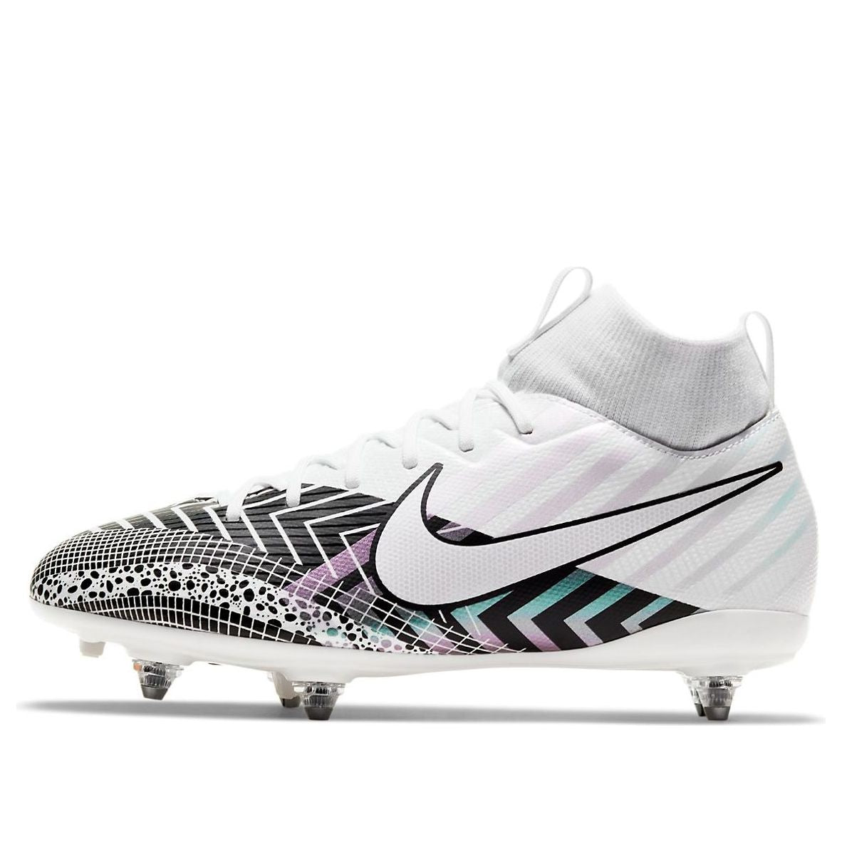 (GS) Nike Mercurial Superfly 7 Academy MDS SG 'White Black' CK0114-110