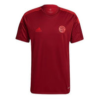 adidas Sports Training Short Sleeve Soccer/Football 21-22 Season Bayern Munich Black Red GR0657