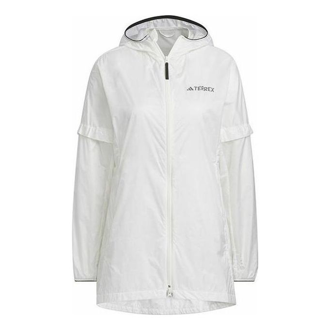 (WMNS) adidas Terrex Windbreaker Jacket 'White' HY4699