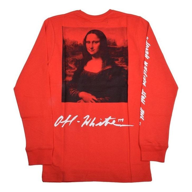 Off-White SS19 Mens Logo Long Sleeve Mona Lisa OMAB001S191850052010
