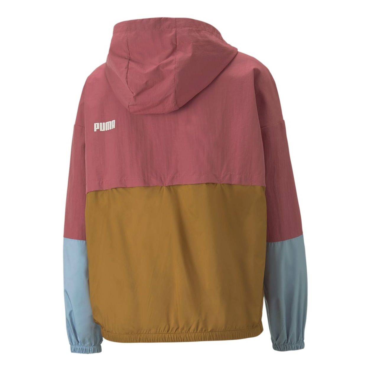 (WMNS) PUMA Colourblock Windbreaker Jacket 'Red Yellow Grey' 849405-45