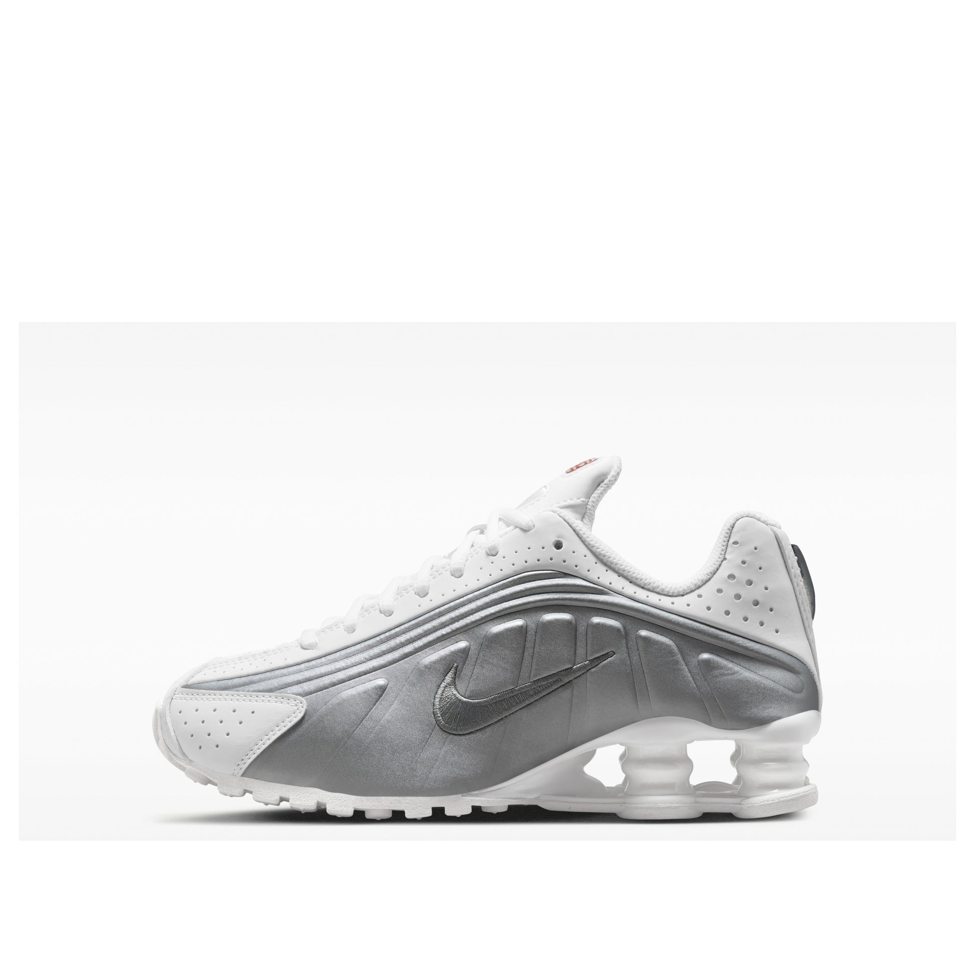 (GS) Nike Shox R4 'White Metallic Silver' CW2626-101