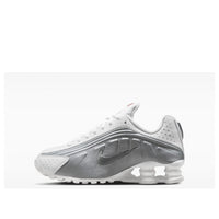(GS) Nike Shox R4 'White Metallic Silver' CW2626-101