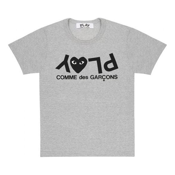 COMME des GARCONS PLAY Black Alphabet Logo Short Sleeve Gray AZ-T081