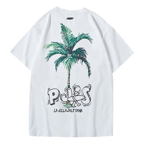 PJs Vigor Printing Short Sleeve Unisex White 20SSTS1023-P