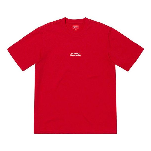 Supreme SS19 Qualite Tee Short Sleeve Unisex Red SUP-SS19-10260