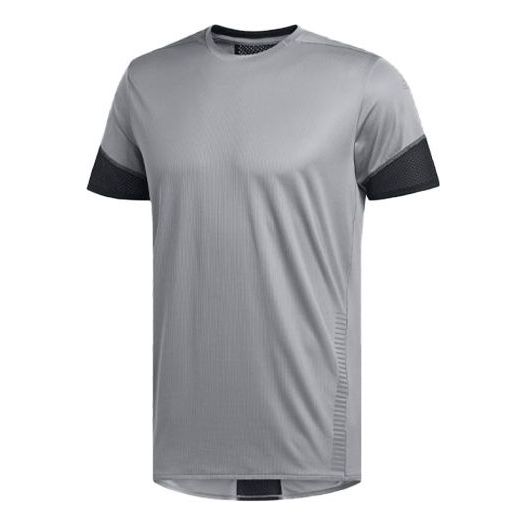 adidas Casual Sports Running Round Neck Short Sleeve Gray EI6317