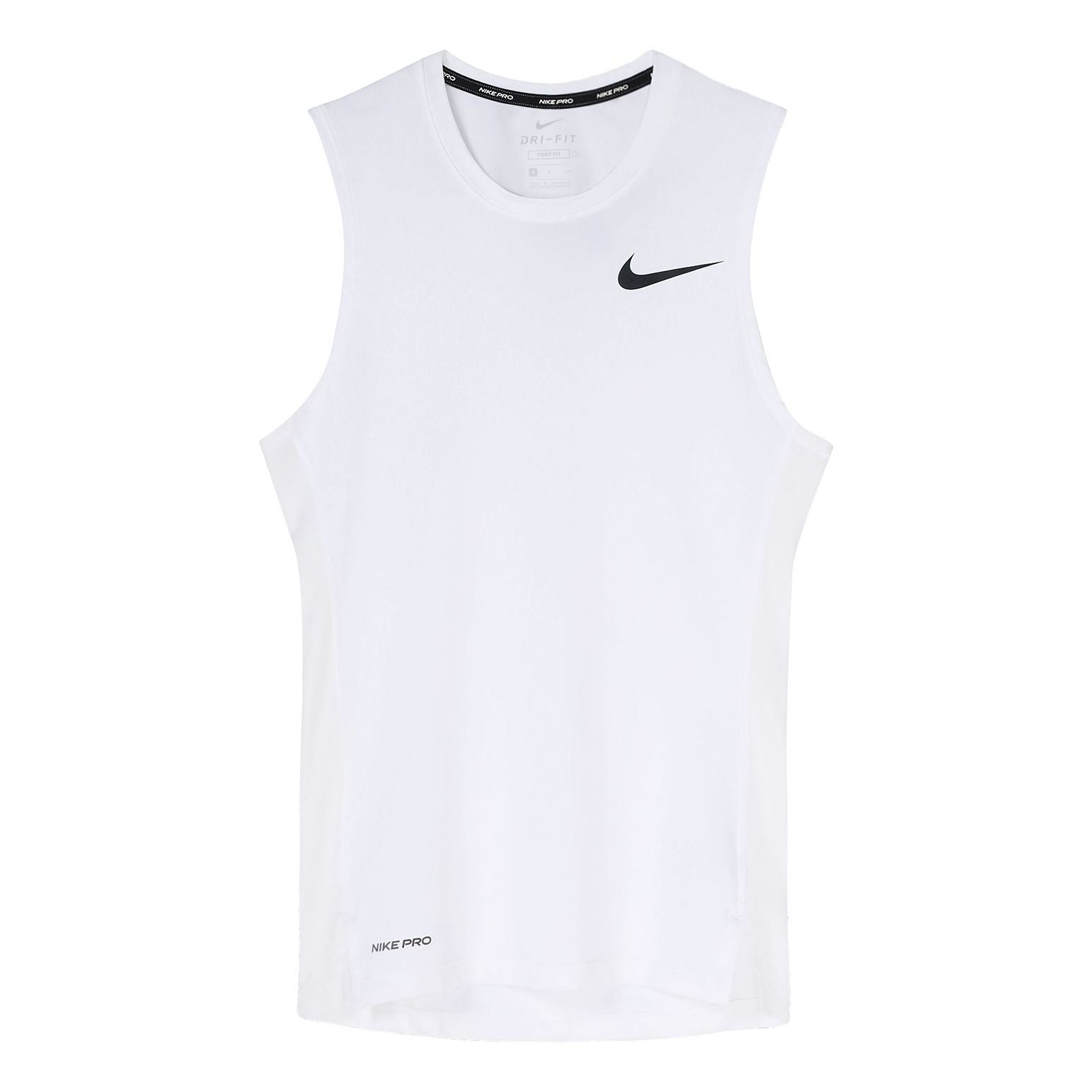 Men's Nike Pro Logo Training Tight White Vest BV5601-100