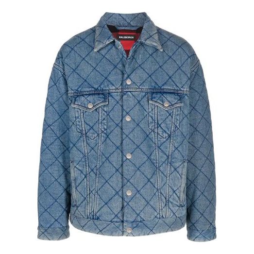 Balenciaga Oversized Padded Denim Jacket 'Blue' 646923TDW154762