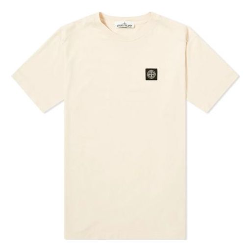 STONE ISLAND Garment Dyed Patch Logo Tee Logo Tee 721524113-V0090
