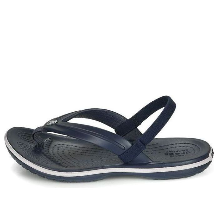 (GS) Crocs Crocband Slingback Strap Sandals 'Navy Black' 205777-410