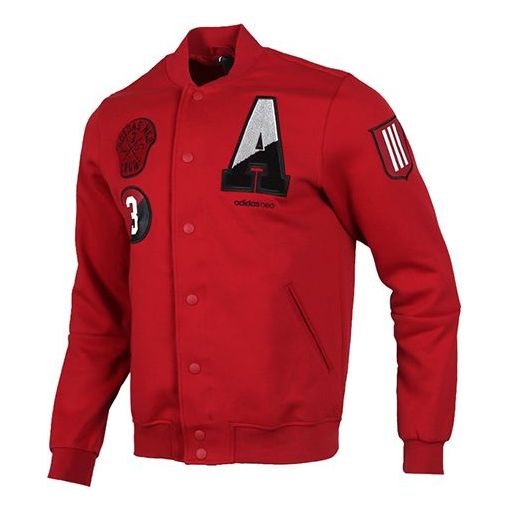 adidas neo M CS SV JKT Sports Jacket Red EI4742
