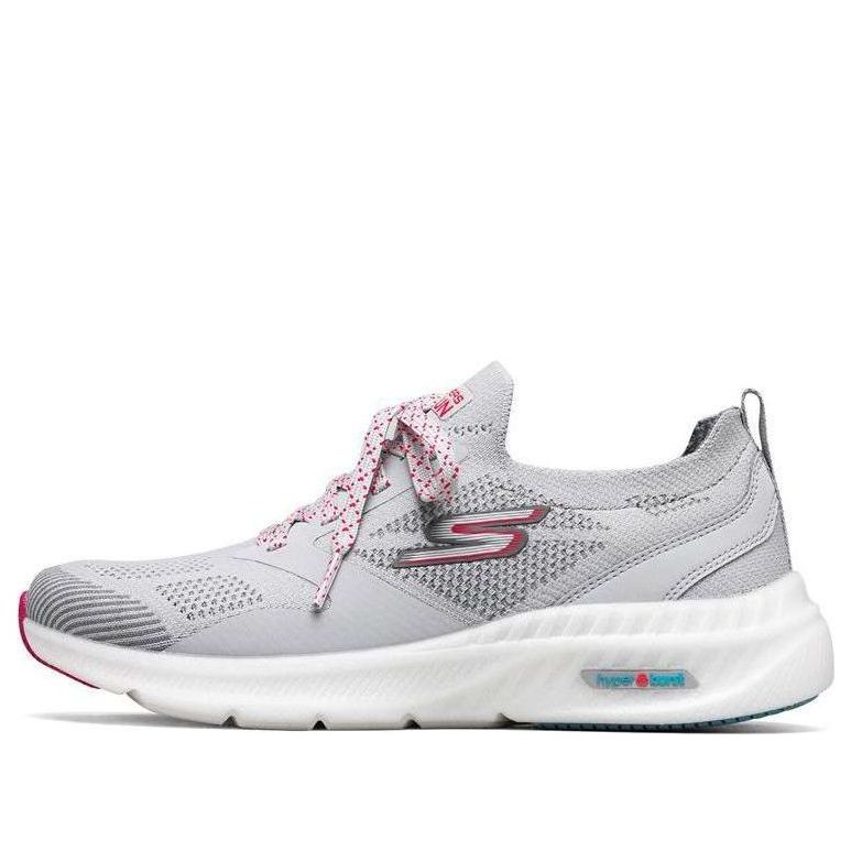 (WMNS) Skechers GO RUN Hyper Burst 'Grey' 128097-GYHP
