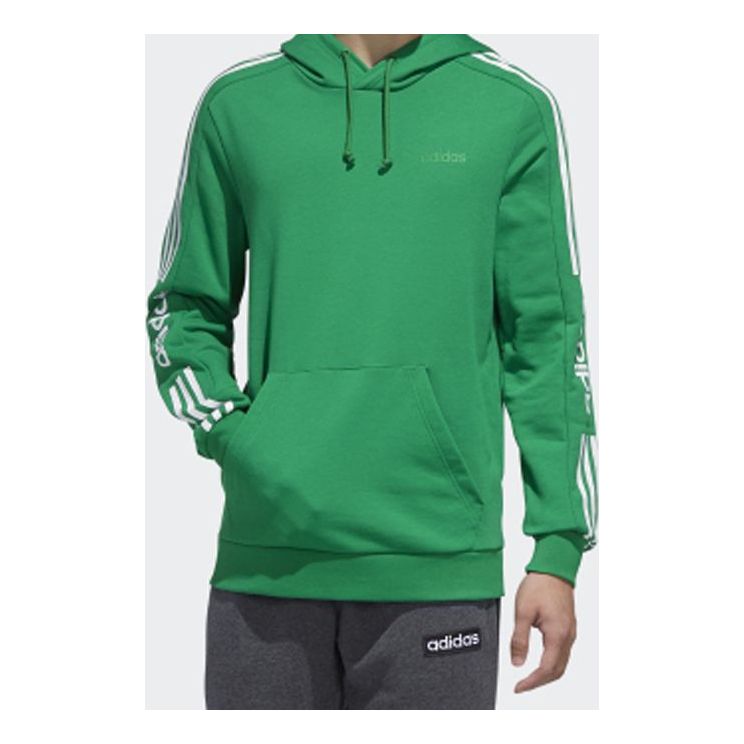 adidas neo M Ce 9S Hdy Side Stripe Sports Pullover Green GD1625