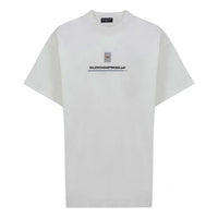Balenciaga PDF Logo Oversized T-Shirt 'Off White' 676589TLVF79016