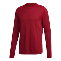 Men's Y-3 CL KN CRW SWT Round Neck Loose Sports Red FM1156