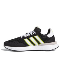 (GS) adidas originals Retroset J 'Black White Yellow' FW7847