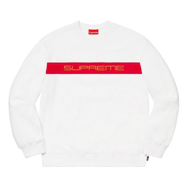 Supreme FW19 Week 10 Polartec Crewneck White SUP-FW19-917