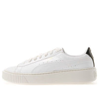 (WMNS) PUMA Basket Platform Patent 'White Black' 363314-07