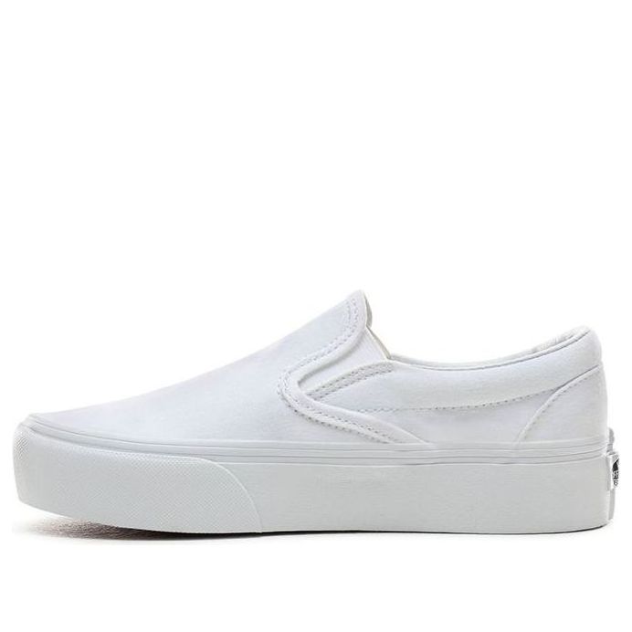 (WMNS) Vans Classic Slip-On Platform 'White' VN0A3JEZW00