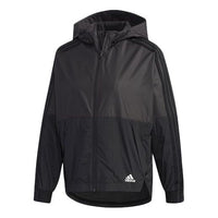 (WMNS) adidas WB Block Casual Sports Jacket Black EH3854