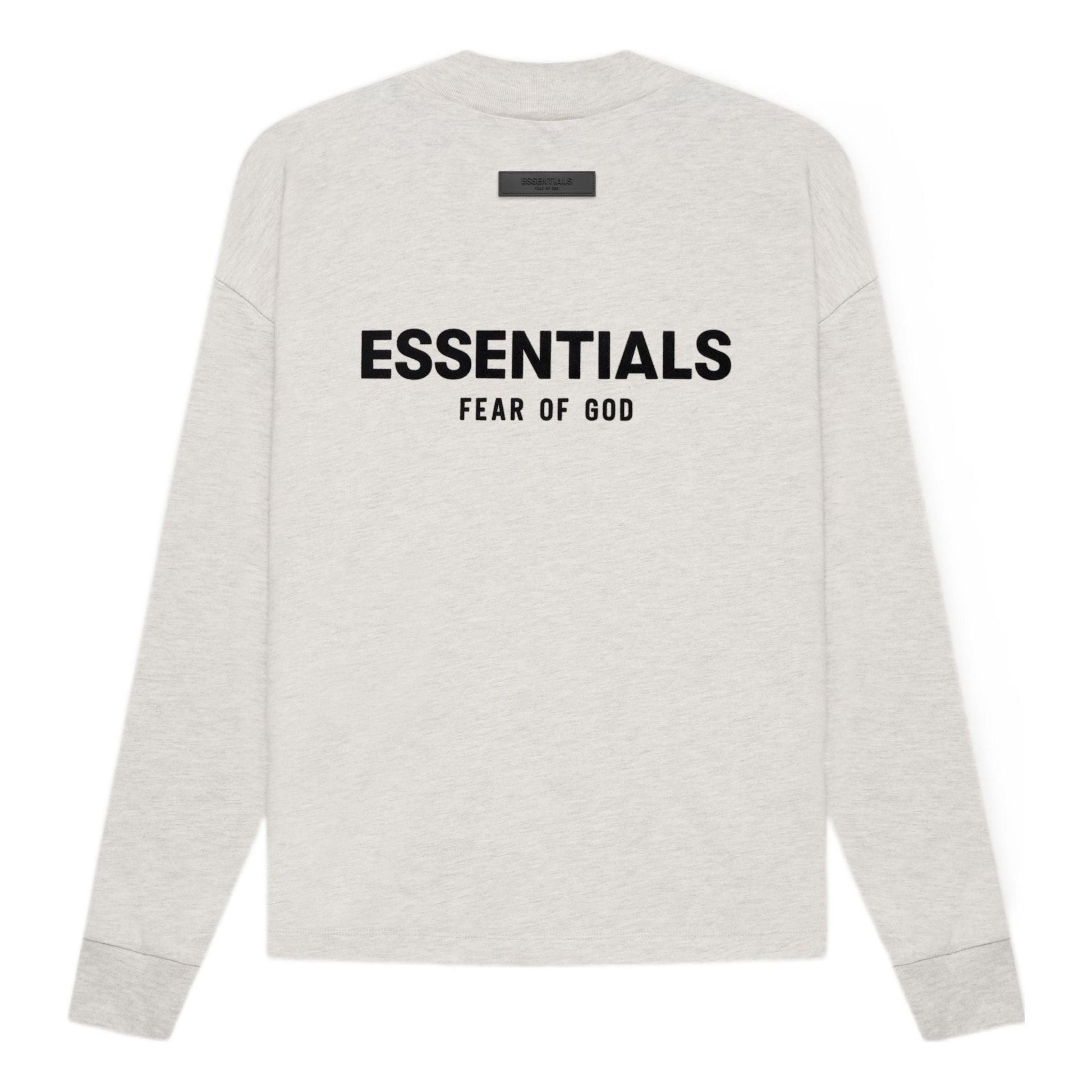 Fear of God Essentials SS22 Long Sleeves T-Shirt 'Light Oatmeal' FOG-SS22-414