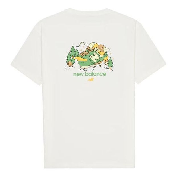 New Balance Shoe Graphic T-Shirt Asia Sizing 'White' AMT41362-CIC